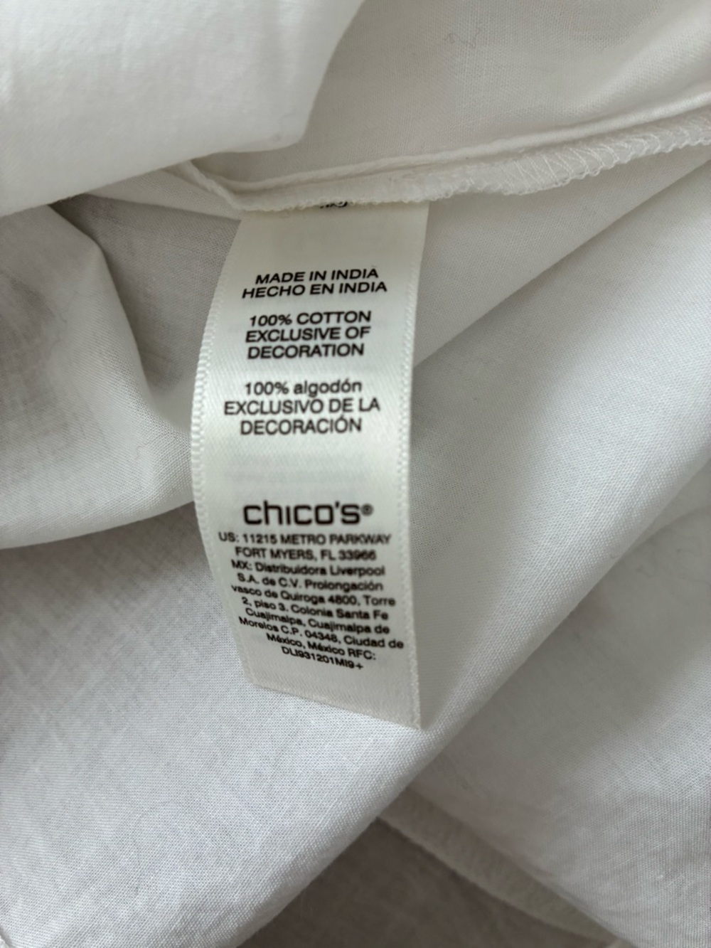 Women’s CHICO Blouse Size 2 - Picture 7 of 7